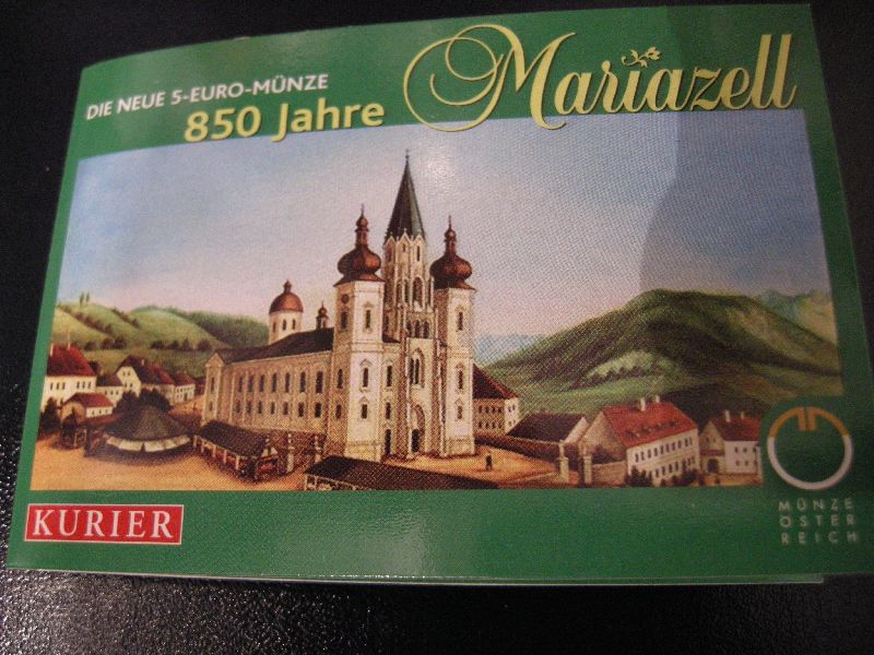 5 Euromunt Oostenrijk 2007 Mariazell FDC in Blister ( 1 ) (afbeelding voor) 5 Euromunt Oostenrijk 2007 Mariazell FDC in Blister ( 1 )